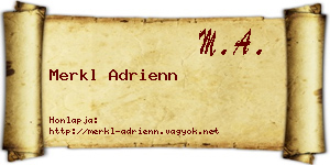 Merkl Adrienn névjegykártya